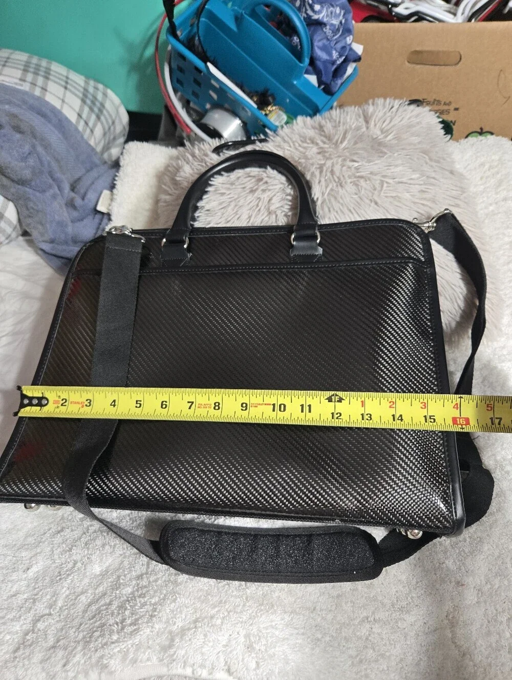Hyosung Briefcase With Shoulder Strap Like New 12x16